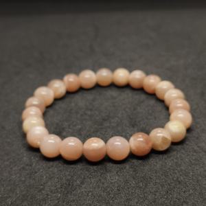 Peach Moonstone Beads <b>Bracelet</b> Beautiful Super Quality Natural Crystal Wholesale Gemstones - Product Image 2