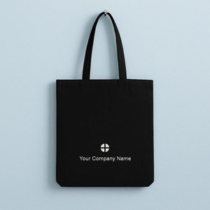 Canvas Tote Bag Medium Black Hand Length Handle Shopping Bag Daily Use - Product Image 6