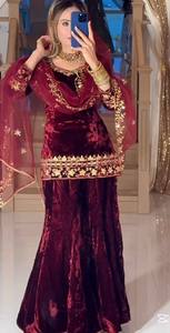 Ramdev Trading Fendy Silk Designer Party Wear Look Top Sharara Plazzo and Dupatta Modern Fancy Style - Product Image 3