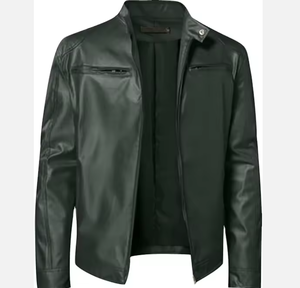 Veste en cuir vintage décontractée pour homme - Plusieurs couleurs disponibles, conception personnalisée OEM - Product Image 1