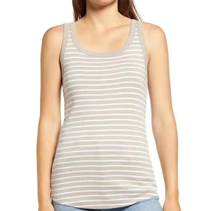 High Quality Custom Women's Plus Size Tank <b>Top</b> Breathable Eco-Friendly Quick Dry Jersey Cotton Solid Pattern Summer Casual Wear - Product Image 2
