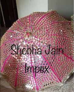 Parapluies de grande taille en polyester pour les cérémonies de Mehndi, mariages, Haldi, décoration de la cérémonie des mariés et des invités - Product Image 5