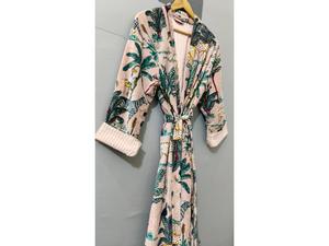 Luxury Velvet House Robe, velvet cotton Kimono Robe, Dressing Gown, wedding robe Bridesmaid winter bathrobe As show Picture - Product Image 1
