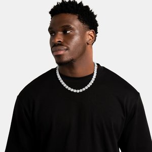 Collar de Cadena de Eslabones de Plata 925 con Moissanita para Hombre, Estilo Hip Hop, Chapado en Oro, Joyería de Lujo, Elegante y Brillante, Personalizado - Product Image 5