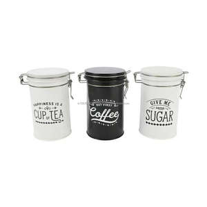 <b>Pets</b> <b>Food</b> Canisters <b>Storage</b> Boxes Online Supply Fine Quality Finished Canisters Metal <b>Storage</b> Jars and Elegant Pots Set of Three - Product Image 4