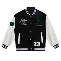 Veste universitaire en toile personnalisée pour hommes - Imperméable, coupe-vent, design baseball universitaire d'hiver, tissu 100% coton