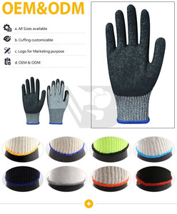 Guantes de Seguridad Duraderos y Económicos, Resistentes a Cortes, de Buena Calidad, Recubiertos de Goma, Industriales, de Látex - Product Image 5