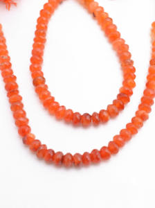 Cuentas facetadas de cornalina natural, collar de piedras preciosas de 6 a 7 mm, piedra preciosa para la elaboración de joyería fina. - Product Image 6