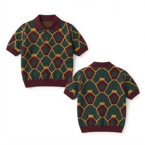 Pull à col rond pour femme, de qualité supérieure, tricoté, à manches longues, à motif géométrique, décontracté, automne, 100% polyester - Product Image 2