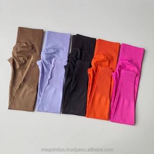 Conjunto deportivo de dos piezas para mujer, transpirable, de nailon, de color sólido, para correr, entrenar, hacer ejercicio, ropa deportiva de invierno. - Product Image 2