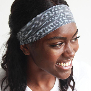 OEM ODM Non <b>Slip</b> Stretch Headband for Running and Yoga Stylish <b>Women</b> Sports Headband for Outdoor Activities - Product Image 4