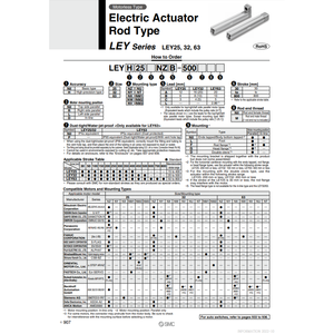 Actuador eléctrico SMC Pneumatics, cilindro de LEY32NZB-150M - Product Image 2