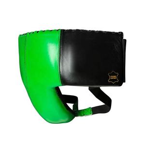Protector Inguinal de Boxeo de Cuero PU Verde, Protector de Combate para MMA, Taekwondo, Kickboxing, Accesorio de Entrenamiento - Product Image 2