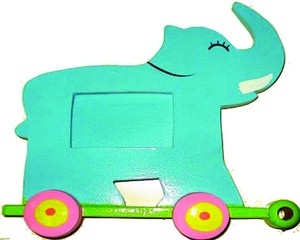 Handmade Wooden Elephant Photo <b>Frame</b> Custom Shape Tabletop Creative Design Full Color Silk Screen <b>Printing</b> - Product Image 3