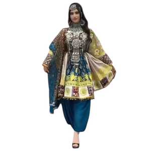 Robes ethniques bohèmes brodées à la main pour femmes, tissu doux de qualité supérieure, taille sur mesure, vente en gros, robes décontractées afghanes, tenues de soirée - Product Image 1