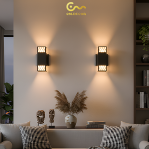 Viet Nam 3500K (Warm White) Steel/inox LED <b>Touch</b> Control E27 Wall <b>Light</b> for Living Room Bedroom Hallway 300 lm Modern/Japanese - Product Image 4