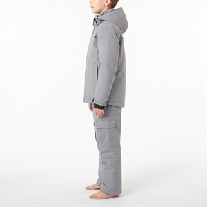 Traje de Esquí para Niños HAWK EYE, Conjunto de Chaqueta Impermeable y Cálida para Snowboard, con Capucha, Color Gris, Ropa de Nieve para Niños - Product Image 6