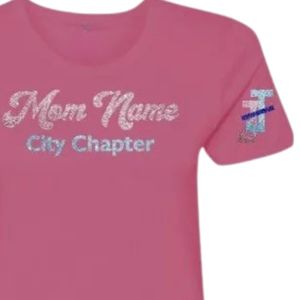 Jack and Jill Mom Pink Graphic Tee Womens <b>Comfortable</b> Cotton Casual Family Event Everyday Matching Wear - Product Image 5