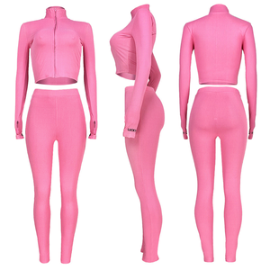 Mono ajustado de punto de manga larga para mujer con cinturón, cuello alto y diseño de color liso para uso urbano - Product Image 6