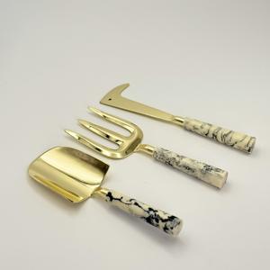 Nuevo Juego de Herramientas de Jardín Personalizables de 3 Piezas con Mango de Resina y Cabeza de Acero Inoxidable, Herramienta para el Cuidado de Plantas y Bonsáis - Pala, Herramienta Manual de Jardinero - Product Image 4