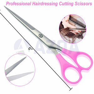 Ciseaux de coiffure professionnels en acier inoxydable de qualité supérieure, manche en plastique de 6 pouces, pour salon professionnel et coiffure - Product Image 4
