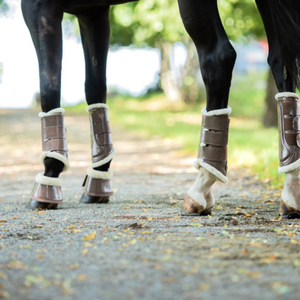 Bottes de brossage pour chevaux personnalisées et confortables pour l'équitation, protection des tendons et des articulations, absorption des chocs, haute qualité, fabriquées au Pakistan - Product Image 5