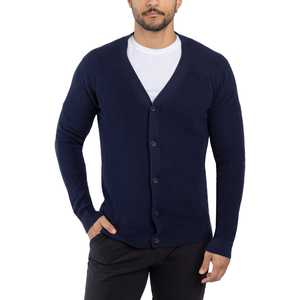 <b>Men's</b> Solid Winter <b>Cardigan</b> Sweater 100% Cotton Button Front Knitted <b>Cardigan</b> Wholesale - Product Image 4