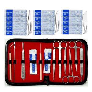 Juego de Herramientas de Disección Quirúrgica de Acero Inoxidable, Kit de Herramientas de Cirugía General con Tijeras, Pinzas, Bisturí y Sonda - Product Image 1