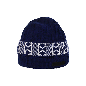 Wholesale OEM Jacquard Pattern Knit Beanie Plaid Slouchy Skull <b>Cap</b> for Women Thickened Winter <b>Hat</b> with Niche Design new - Product Image 3