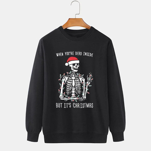 Nouveauté 2026 – Sweat-shirts en molleton à col ras du cou pour hommes, manches longues, sans capuche – Vente en gros - Product Image 2