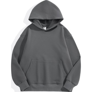 Sudadera con Capucha Verde Unisex, Corte Regular, Color Sólido, Informal, de Forro Polar, con Bolsillo, Transpirable, 320g, para Invierno - Product Image 3