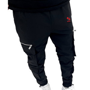 Pantalon cargo et pantalon de style moderne Solid Trader, choix quotidien, avec tissu doux et poches multiples pratiques - Product Image 2