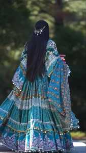 Afghani Kuchi Dress for Women Fancy Embroidery Breathable <b>Top</b> Vintage Style Eid Occasion <b>Long</b> <b>Sleeve</b> Midi Length Loose Fit - Product Image 5