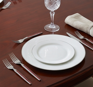Ensemble de fourchettes en acier inoxydable avec manche rouge, design minimaliste, finition miroir haute brillance, résistant à la rouille, couverts pour mariage et repas - Product Image 3