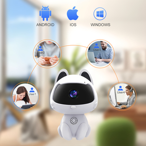 Caméra de sécurité intelligente sans fil avec fonction interphone, en forme de chat mignon, avec haut-parleur pour la maison et l'intérieur - Product Image 5