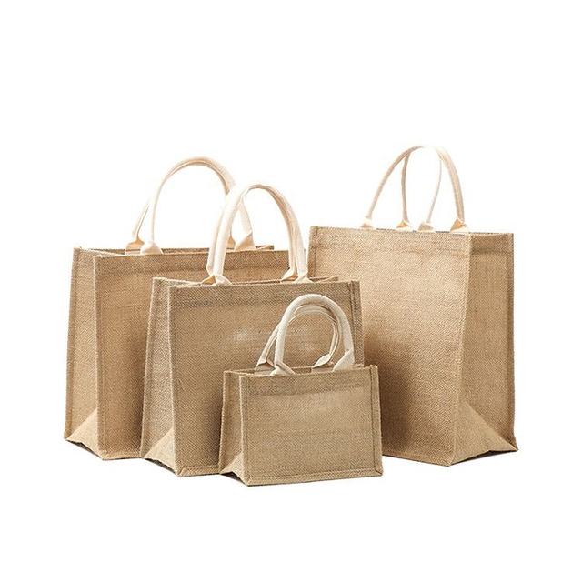 Premium Quality Eco Friendly Natural Jute Bags Folding Washable Design Grocery Gift Packaging Use Worldwide Supply West Bengal
