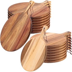 Planche à découper ronde en bois FAIZA CRAFT, épaisseur 2,0 cm, passe au lave-vaisselle, respectueuse des lames, pour toutes les préparations culinaires - Product Image 6