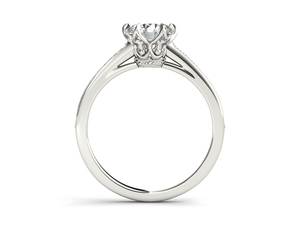 Anillo de Oro de 14K con Seis Puntas y Diamante Cultivado en Laboratorio de Corte Redondo de 1 Quilate, Certificado por IGI, Color E, Claridad VS1, para Boda, Compromiso o Aniversario - Product Image 6
