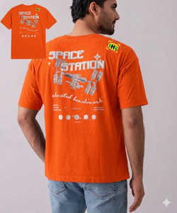 M2644 OEM&ODM Geometric Pure Cotton Printed Men's Short Sleeve O-Neck T-shirt <b>Sunscreen</b> 2025 New Summer Fashion Casual - Product Image 1