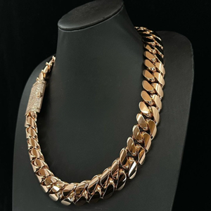 High Quality Hot Sale Iced Jewelz Women's 22mm Lab Grown Moissanite Micro Pave Hip Hop <b>Cuban</b> <b>Link</b> <b>Chain</b> 925 <b>Silver</b> Rose Gold - Product Image 4