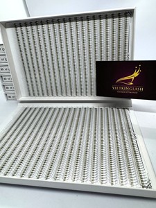 Extensions de cils personnalisables en gros, haute qualité, volume en éventail, bande XL/XXL, plateau de cils noir mat, base fine, 3D, courbure CC - Product Image 4