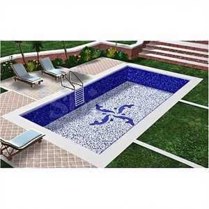 <b>Mosaic</b> Swimming Pool Tiles Non-Slip Acid-Resistant Antibacterial 10mm Thick Glossy Finish Exterior Use for Villa Interior Wall - Product Image 3