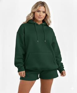 Conjunto deportivo corto para mujer, cómodo y deportivo, de secado rápido, camiseta y pantalón corto a juego, perfecto para sesiones de gimnasio y en oferta. - Product Image 4