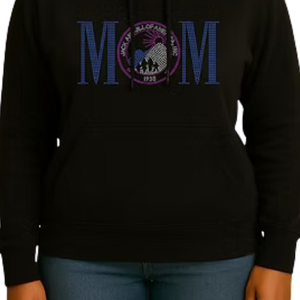 Sudadera con Capucha Negra para Mujer con Logo MOM, Estilo Casual, Manga Larga, Ropa Urbana para el Día a Día, Cómoda y a la Moda - Product Image 5