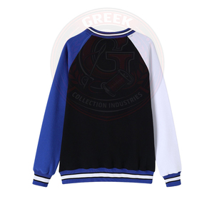 Sudadera con cuello redondo Zeta Phi Beta Black Crest, bordado en chenilla, ropa de hermandad griega, suéter unisex de algodón premium. - Product Image 2