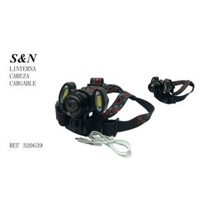 Linterna frontal LED recargable S&N para uso en exteriores - Product Image 1