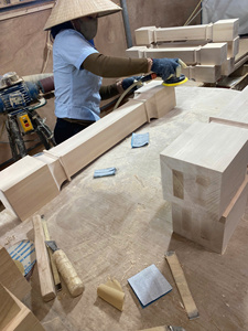 Pieds de support décoratifs en bois massif pour îlots de cuisine, tables et meubles - Product Image 4