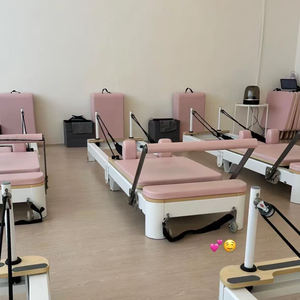 CE fábrica verificada estudio personalizado logotipo crema flexible gimnasio ejercicio camas aluminio Pilates reformador máquina plegable - Product Image 3