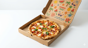 Disposable Custom Thickness Art Paper <b>Boxes</b> with Flexographic Printing Premium Pizza and Food Packaging - Product Image 6