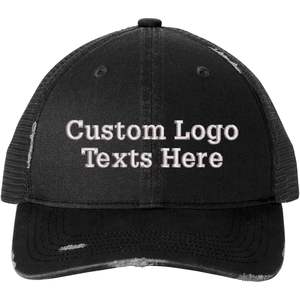 Gorras de camionero desgastadas con logotipo de textos bordados personalizados 2025 C600 - Product Image 2